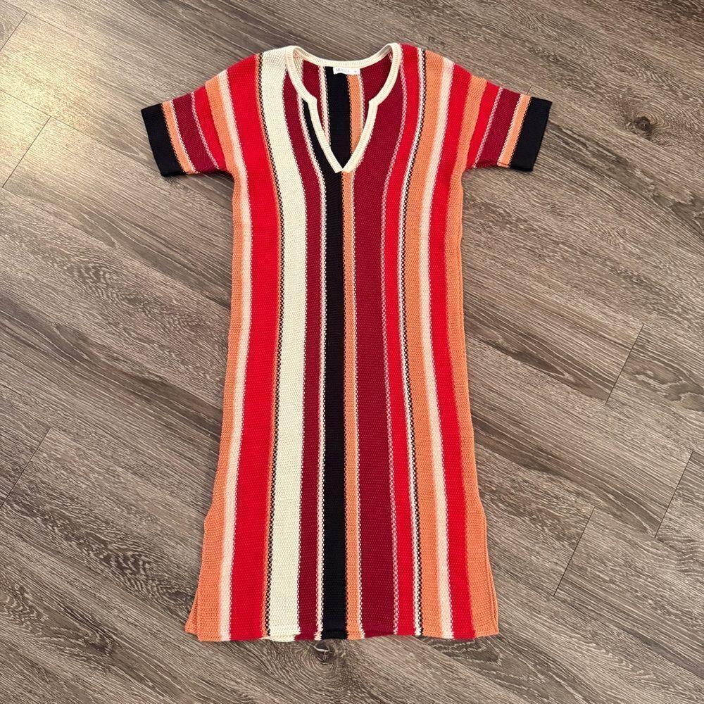 Mersea Ixchel Multi-Stripe Knit Dress